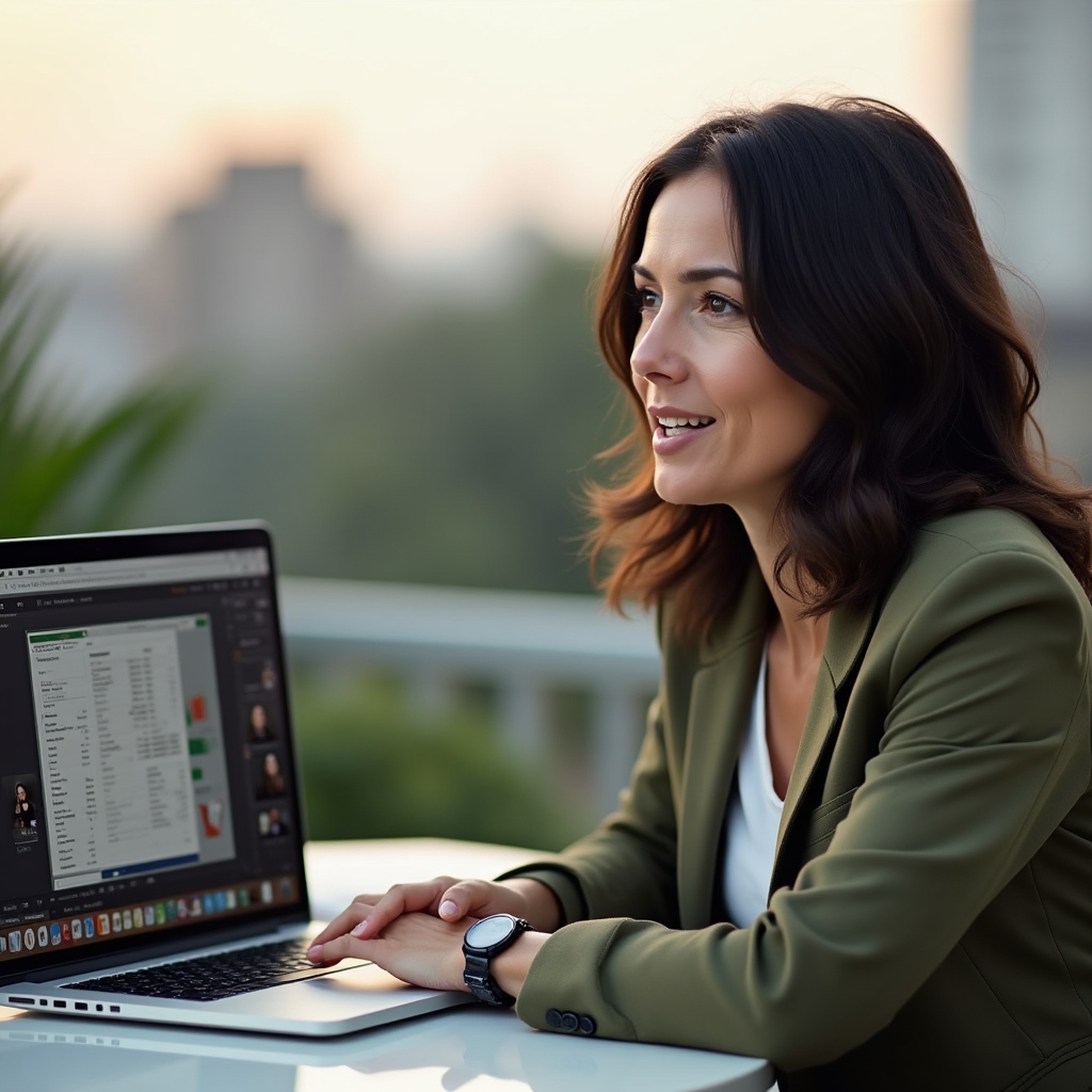Sesiune online de formare Excel cu trainer și participanți